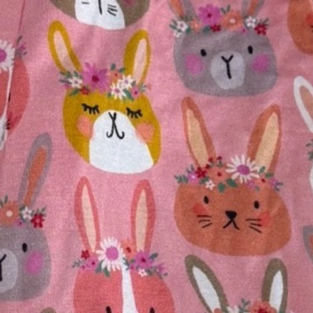 Little Sleepies Zippy Pajamas Baby 0-3M Pink‎ Boho Bunnies Bamboo Sleepwear